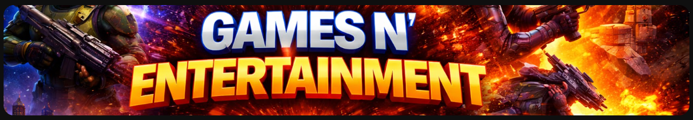 Games N Entertainment YouTube banner